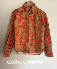 OZONECOMMUNITY シャツ　シャツジャケット　オレンジ