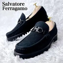 【美品✨】Ferragamo ガンチーニ 厚底 ローファー スエードのサムネイル