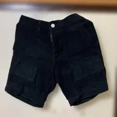 メンズコーデュロイ ショートパンツ ブラック