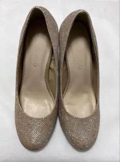 パンプス　ゴールド　22.5cm