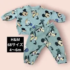 H&M★70サイズ★4〜6M★ミッキー★スウェットセットアップ