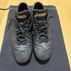 【asicsスパイク】ポイントスパイク 室内可能 鈴木誠也 黒 27.5センチ