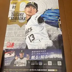 オリックスバファローズ　山岡泰輔投手　ポスター