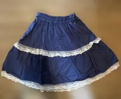 axes femme フレアスカート 紺