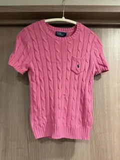Polo by Ralph Lauren ケーブルニット 半袖 ピンクのサムネイル