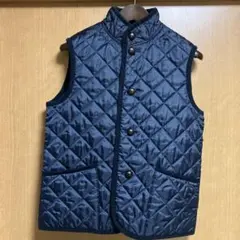 スモックショップ　 ネイビー キルティングベスト美品