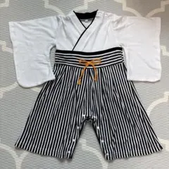 袴ロンパース 男の子 袴風 80 子供の日 お食い初め 初節句 ベビー袴