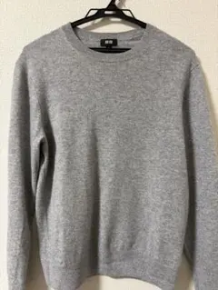 UNIQLO カシミヤクルーネックセーター(長袖) Sサイズ グレー