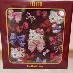 FEILER× サンリオ ハローキティ　ハンカチ　リボン　新品のサムネイル
