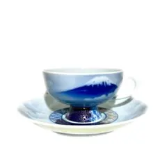 琉球漆器 コーヒーカップ ソーサー & 銘々皿 3客 セット蓋付き柿型容器