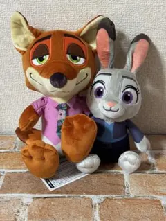 ズートピア2　ニック＆ジュディ　ペアぬいぐるみ