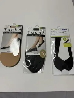 Tuche フットカバー2足　GUNZE パンプスカバーセット
