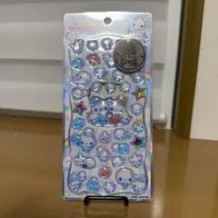 光るジュエルプチドロップ ストーンつき ぷくぷくあわわちゃん シール