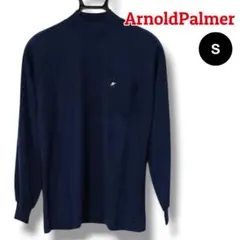 【着回し力】アーノルドパーマー モックネックシャツ S ネイビー メンズ ゴルフ
