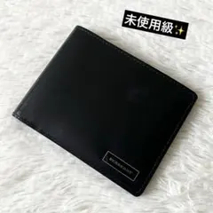 未使用✨バーバリー 二つ折り長財布 ノバチェック ロゴプレート レザー 