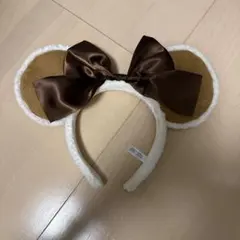 ミッキー型カチューシャ ブラウン