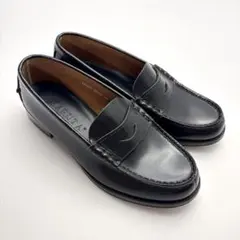 美品　ハルタ　コインローファー　３０４８　２３ｃｍ　本革　ブラック