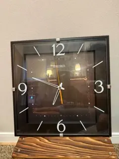 SEIKO 掛時計 スクエア型 ブラック