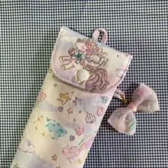 ランドセル肩カバー さくらんぼ くすみピンク 花柄 女子 肩カバー 入学