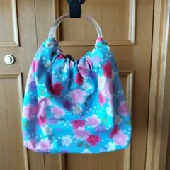 ハンドメイド　リンググラニーバック　桜花模様