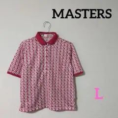 MASTERS　マスターズ　レディース　ゴルフウェア　半袖　ポロシャツ　赤　L