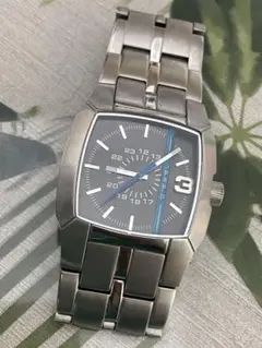 DIESEL クォーツ腕時計 ブラック スクエア ❣️DIESEL腕時計❣️ディーゼル メンズ 時計 ブラック 腕時計