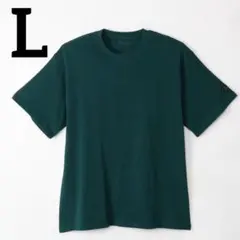 半袖 Tシャツ 綿 オーバーサイズ ユニセックス L トップス グリーン 無地