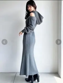 RESEXXY レイヤードフーディワンピース