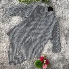 ✨ensuite ✨サイズ7(M) ギンガムチェック オーバーサイズ長袖シャツ
