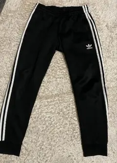 adidas アディダス　ラインジャージ　トラックパンツ　ブラック