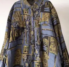 vintage個性usedアート柄ヴィンテージ デザインシャツ柄物
