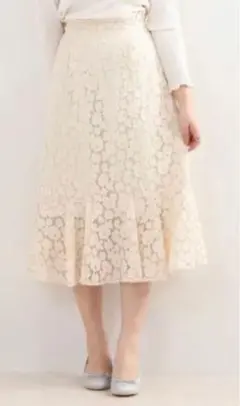 【今期人気♡】２点セット！マジェスティックレゴン  レーススカート　肩出しニット