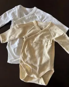美品　プチバトー　Petit Bateau 新生児長袖肌着　54cm 2着セット