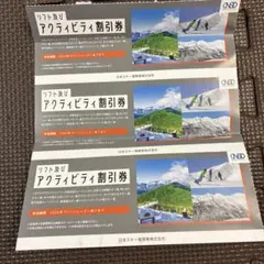 日本駐車場開発　株主優待券(紙チケット3枚)