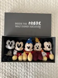 ミッキー 5体セット　ビーンバッグぬいぐるみセット　アーカイブス展