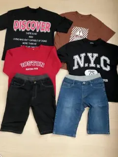 キッズ服まとめ売り Tシャツ ハーフパンツ セットのサムネイル