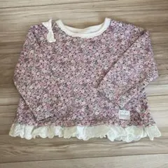 花柄☆裏起毛☆長袖☆トレーナー100