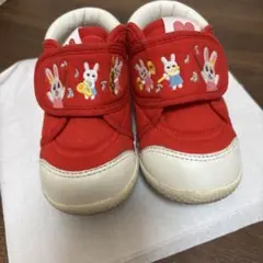 mikiHOUSE 赤のベビーシューズ　13.5サイズ
