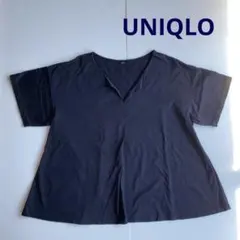 UNIQLO 襟付き コットン トップス ☆美品☆