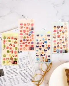 たまごっち ボンボンドロップ3Dステッカー 動 4パックセット