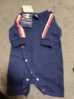 Champion ネイビー ストライプロンパースのサムネイル