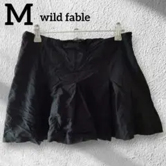 ✨１点限り✨wild fable ブラック プリーツスカート ミニスカート【M】