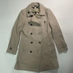 BURBERRY BRIT Beige Doublebreasted Coat