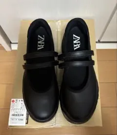 完売❣️ZARA 新品未使用タグ 保存袋✨バレエ フラット スニーカー37 バレエ フラット スニーカー - ブラック | ZARA Japan / 日本