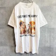 フルーツオブザルーム アニマルプリントTシャツ クルーネック M 白 コットンのサムネイル