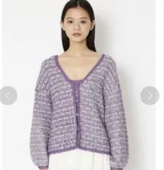 リリーブラウン　カーディガン　ニット　ラメ