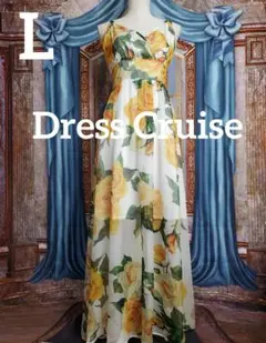 L 【新品インポートセレクト】ビックボウタイリボンシフォンワンピース