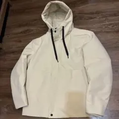 ZARA テクニカルフード付きジャケット オフホワイト XL