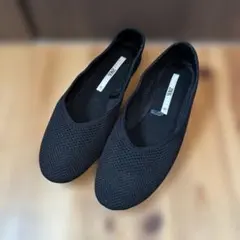ZARA ブラック フラットシューズ 37