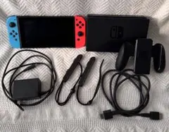 【動作確認済み】Switch 本体 青/赤 Joy-Con付き 付属品完備